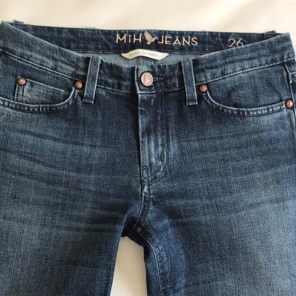 MiH Breathless Low Rise Skinny Jeans Ricky Dark Wash 26 Italy - Picture 10 of 16